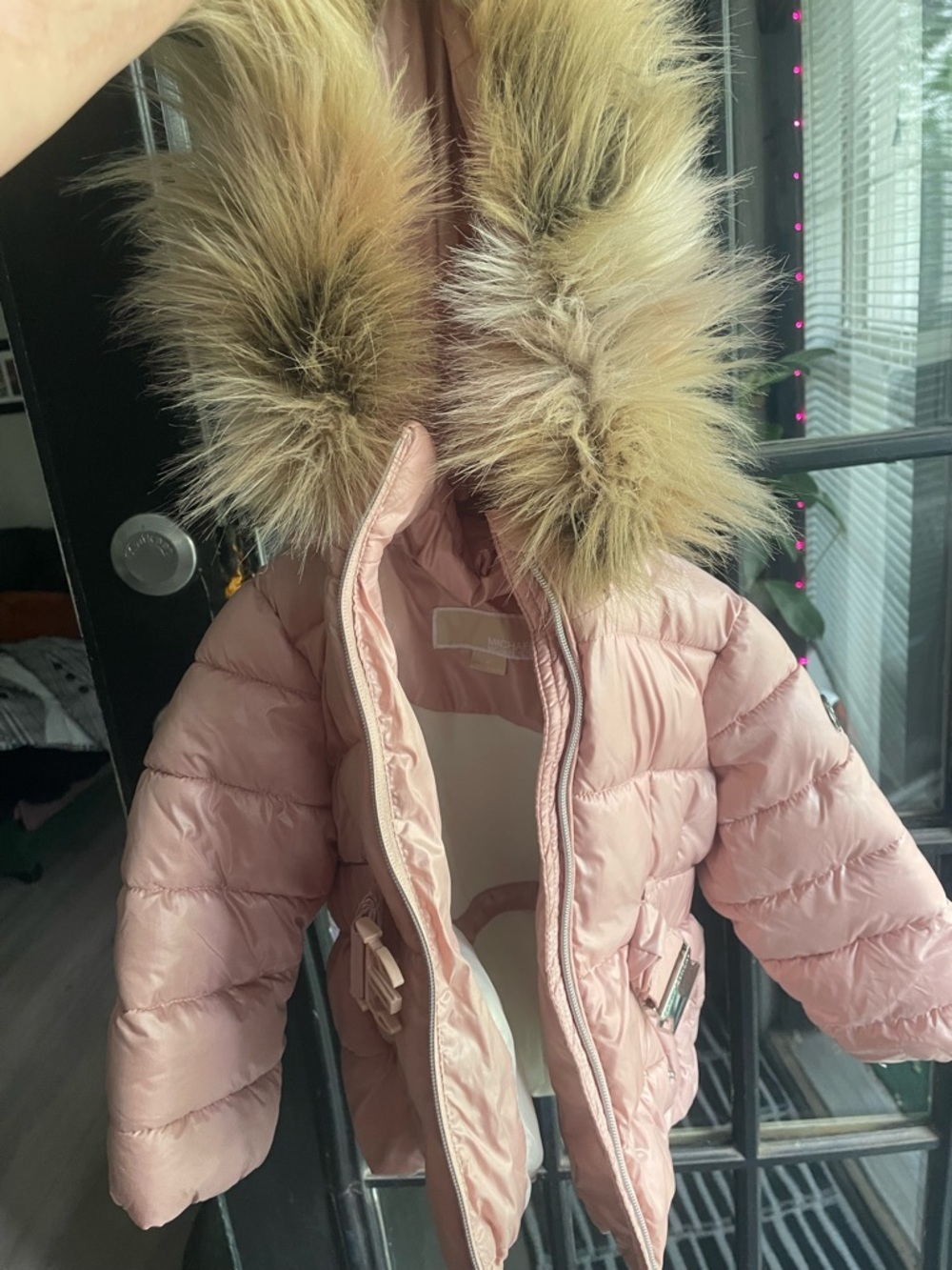 MICHAEL Michael Kors Pink and Cream Lined Jacket